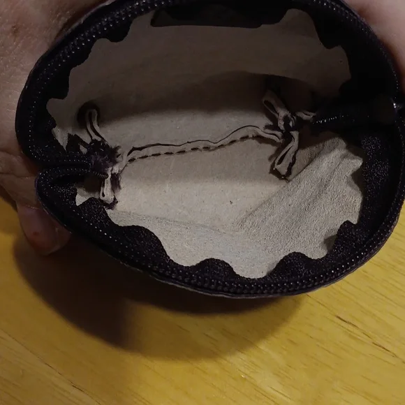 Furla Gray Croc-Embossed Coin Pouch With Dust Bag EUC - Picture 7 of 7